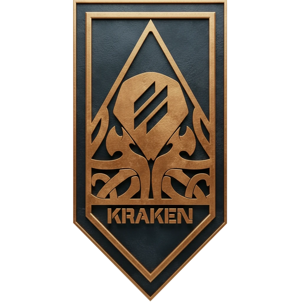 Лого 21-го окремого полку безпілотних систем «KRAKEN 1654»